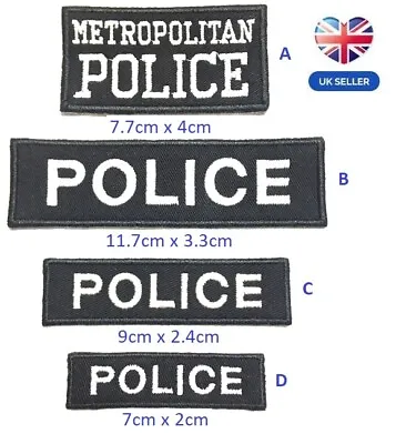 £4.99 • Buy  Metropolitan Police Logo Embroidered Patch Sew  Iron-on Patch Heddlu Police 