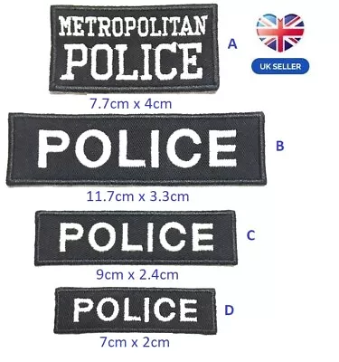  Metropolitan Police Logo Embroidered Patch Sew  Iron-on Patch Heddlu Police  • £6.99