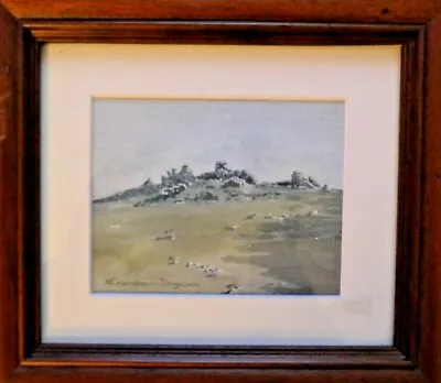 Natalie Crawshaw-Dignum (XX) Small Watercolour Dartmoor Scene • £26.36