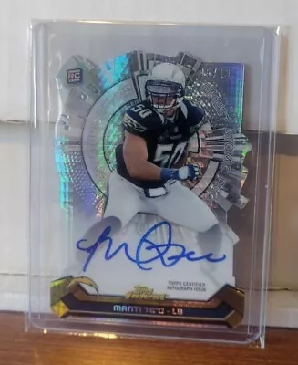 2013 Topps Finest MANTI TE’O Rookie Atomic Refractor Auto /10 CHARGERS • $50