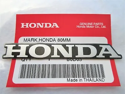 £4.45 • Buy Honda Mark Bike Decal 80mm Silver & Black GENUINE 86101-K26-900ZB
