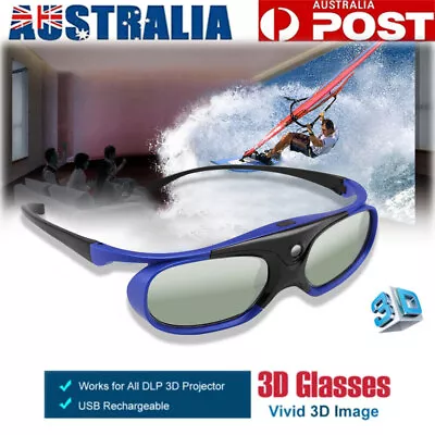 Active Shutter 3D Glasses For 3D DLP-Link Projector BenQ Optoma Acer Viewsonic • $23.95