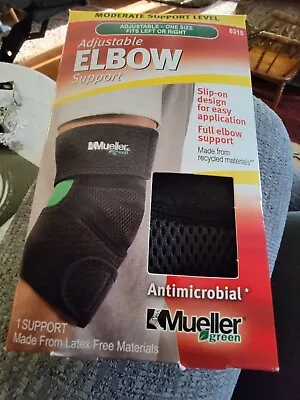 Mueller Adjustable Elbow Support Black One Size 6315 • $15.99