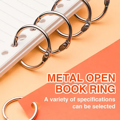 Metal Hinged Ring Book Binder DIY Photo Album Keyring Scrapbook Binding Rings A • £5.36