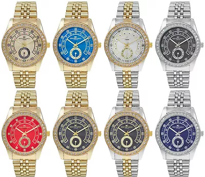 42mm Montres Carlo Sport Men's Luxury Fashion Dress Wrist Quartz Analog Watch • $19.80