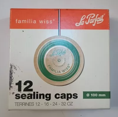 NEW *12* Le Parfait Sealing Caps For Jam Jars 100mm Made In France • $17.99