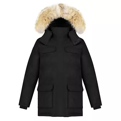 Triple F.A.T. Goose Mens Chenega II Waterproof Down Parka W/ Fur NWT Black SML • $725