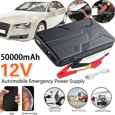 $50.34 • Buy Mini Portable Car Jump Starter 50000mAh Power Bank Battery Charger Flashlight AU
