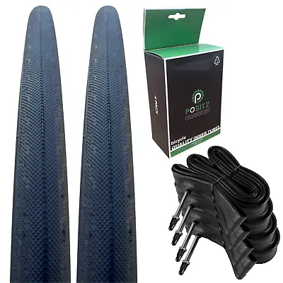 Positz Value Pack 2x Road Bike Performance Tyres And 4x Inner Tubes (700 X 23c) • $52.95