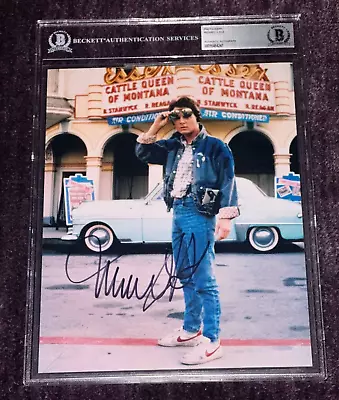 MICHAEL J FOX Signed 8 X 10 Back To The Future PHOTO BAS Encapsulated • $499.95