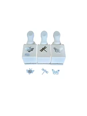 Martha Stewart Paper Punch Lot Of 3 Bee Dragonfly Butterfly  • $24.99