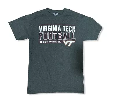 Virginia Tech Hokies Mens Shirt Small Football Dark Gray NCAA Champion Gift • $9.01
