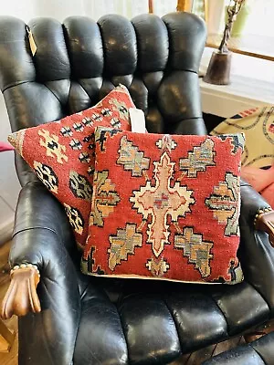 Pottery Barn Kilim Pillows Lot With Inserts Cozy Cabin • $124.99