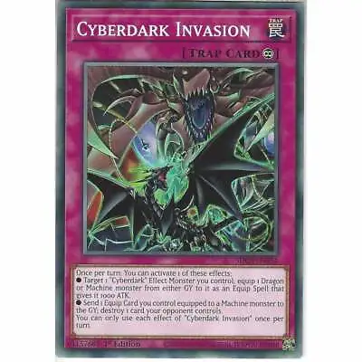 SDCS-EN034 Cyberdark Invasion | 1st Edition Common YuGiOh Trading Card Game TCG • £1.25