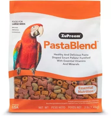 ZuPreem PastaBlend Pellet Bird Food For Larg Birds (Macaw And Cockatoo) • $40.83