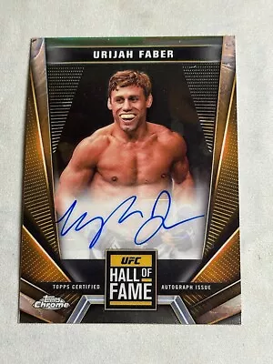 2024 Topps Chrome UFC Hall Of Fame Urijah Faber Auto #HFA-UFA • $19