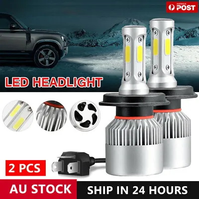 H4 9003 2000W 300000LM LED Headlight Kit Lamp Bulbs Globes High Low Beam Upgrade • $12.50