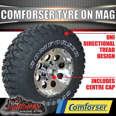 15X8 GT Alloy Mag Wheel Rim 6/139.7 PCD & 33x12.5R15 Comforser 33  Mud Tyre • $370