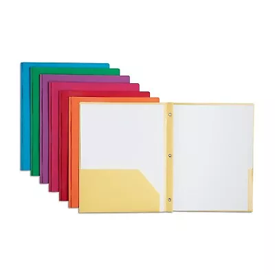 Staples 2-Pocket Presentation Folder With Fasteners Assorted Colors (52820) • $8.42