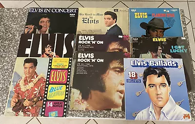 Bulk 9 X ELVIS PRESLEY Vinyls Records 33 LP  - Estate Sale Items Nice Bundle • $19.99