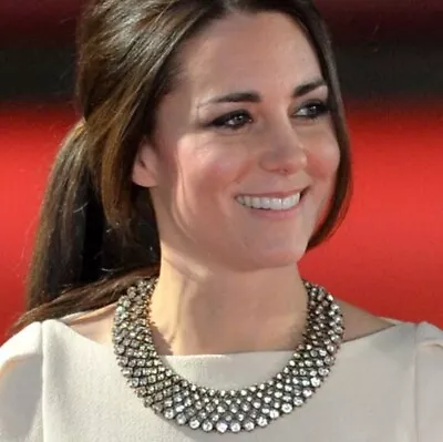 Zara Diamante Necklace As Seen On Kate Middleton Duchess Royal SOLD OUT • $99