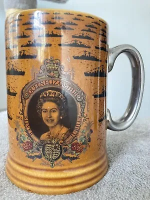 £15.15 • Buy *RETRO* Lord Nelson Pottery - 1977 Fleet Review Mug Queen Silver Jubilee