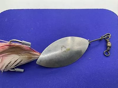 Vintage G.M. Skinner  No.9 Muskie Size Turkey Feather Spinner Lure • $9.99