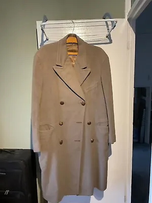 Original WWII British Army Officer's Tailored Wool Greatcoat  - Medium • £99