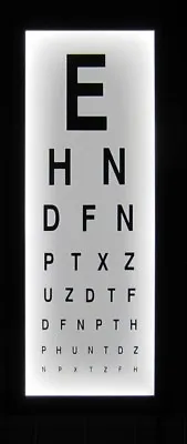 £55 • Buy Eye Test Chart Wall Light Box Mounted Medical Opticians Display Games Room Decor