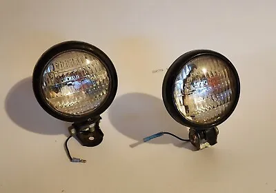 Vintage 5  Black Driving Lights Fog Lamps Rat Rod • $45