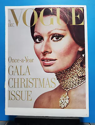 Vogue Magazine Sophia Loren Fashion Cover Poster Vintage  Large Fashion Print • $31.09