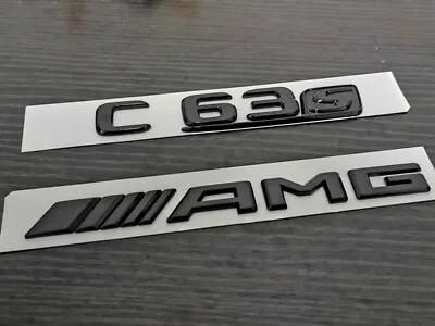 Gloss Black C63S AMG Logo Trunk Emblem Badge For Mercedes-Benz AMG 205 Series • $34.97