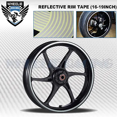 Silver Reflective Rim Tape Wheel Stripe Moto Bike Auto Decal Sticker 16 17 18 19 • $9.88