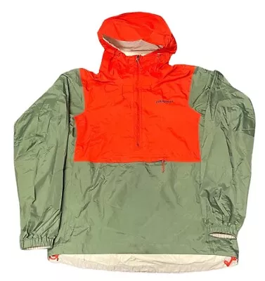 Patagonia Jacket Mens Medium Torrentshell 3L Pullover H2NO Half Zip Rain Green • $49.95