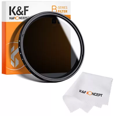 K&F Concept Fader Variable Neutral Density ND Filter 43/46/52/58/62/67/72/77mm • $34.99