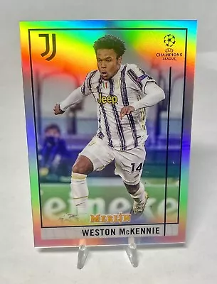 Weston McKennie REFRACTOR 2020-21 Topps Merlin UEFA UCL #82 USMNT Juve Chrome • $5.85