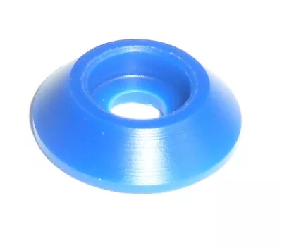 M6 Acetal Plastic Taper Cone Fairing Load Spreading Washers Motorbike Blue • £2.87