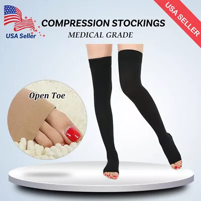 Compression Stockings Hose MaternityPregnancyVaricose VeinsShin SplintsSocks • $28.17