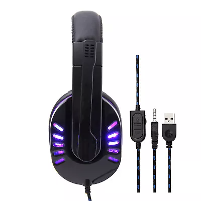 SY755MV  Headphone Over-ear Gaming Headset With Mic For PS4 PC MN I1Q7 • $25.99