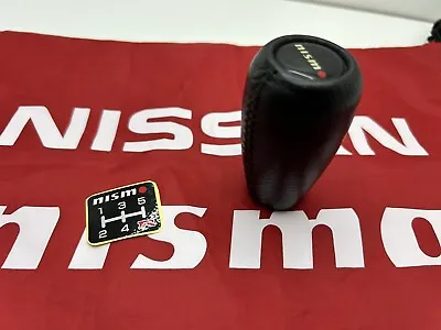 Nismo Mid Logo Leather Shift Knob Skyline Silvia R32 R33 S13 S14  GT-R-10 X 1.25 • $349