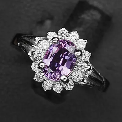 Wonderful Color Change Sapphire Blue Purple Oval 925 Sterling Silver Ring Gift • $30.10