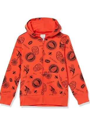 Spotted Zebra Marvel Spiderman Fleece Full-Zip Hoodie Size 4 Years • £14.99