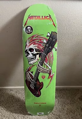 Metallica X Powell Peralta Flight Skateboard Deck Lime Green 9.26 Brand New • $97.99