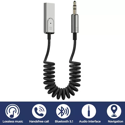 AICase Bluetooth 5.1 Audio Music Receiver Wireless 3.5mm AUX Home Car Adapter • $11.99