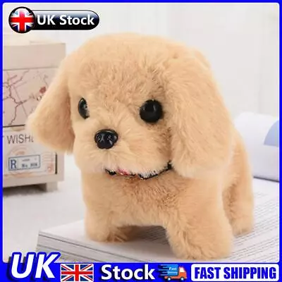 Walking Barking Puppy Special Gifts Dog Plush Toy Battery Powered For Kids Child • £6.89