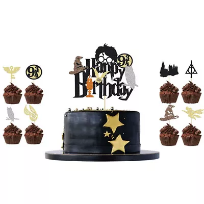 Kids Gift Harry Potter Cake Topper Decoration Cupcake Topper Magic Theme Party • $10.43