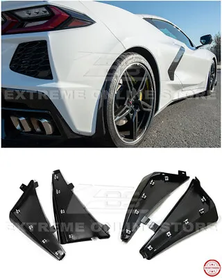 For 20-Up Corvette C8 XL Extended CARBON FLASH Front Rear Splash Guard Mud Flaps • $309.99