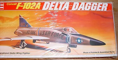 NOS Vintage REVELL F-102A DELTA DAGGER Convair F-102 Model Kit H-130 1976 SEALED • $36