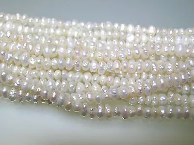 Top Quality 3 Loose Str. Vintage Freshwater Pearl Corn Shape 5-6 Mm X 3-3.5 Mm • $31.99