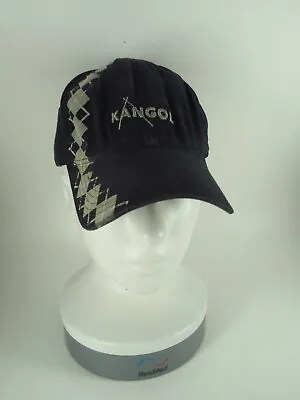 Kangol Black Baseball Hat Cap Flex Fit Argyle Men's L/XL • $16.99